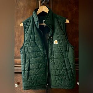 Carhartt rain defender puffer/vest green size S